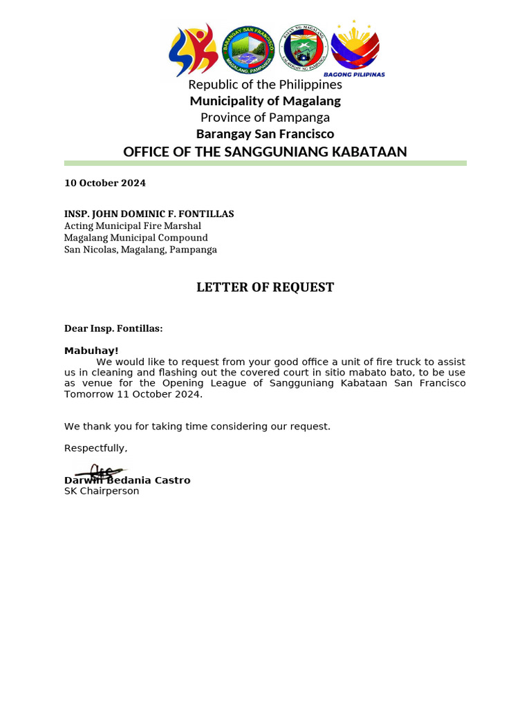 BFP Letters | PDF