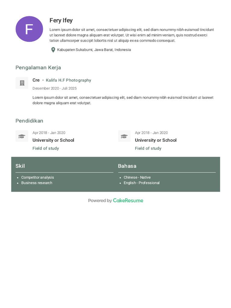 Fery Ifey's Professional Resume | PDF