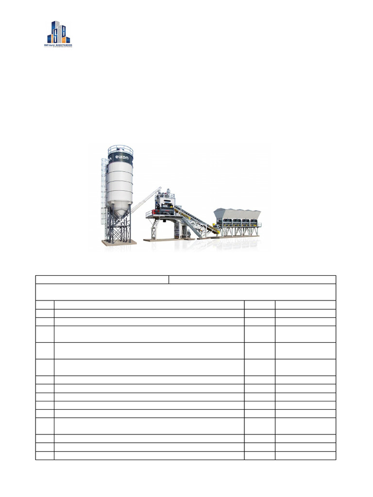 Batching Plant Checklist 2 | PDF