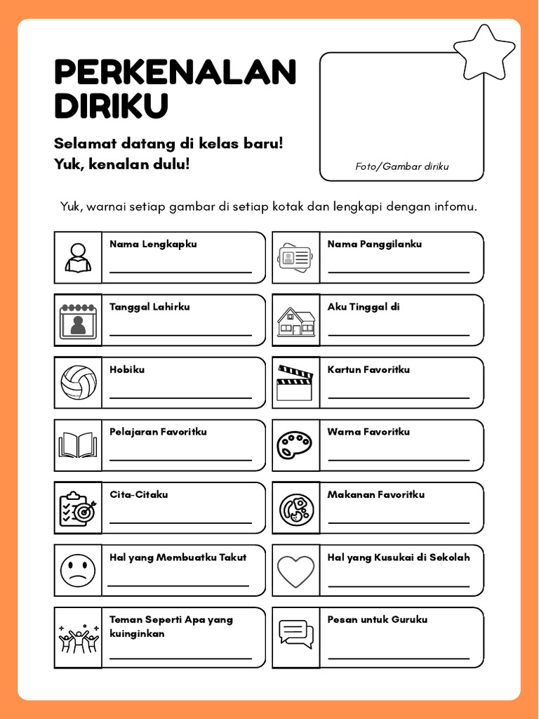 Kenalan Diri: Profil Siswa Baru | PDF