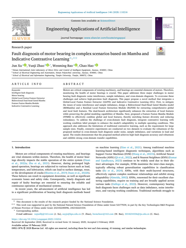 Advanced Motor Bearing Fault Diagnosis | PDF | Support Vector Machine ...