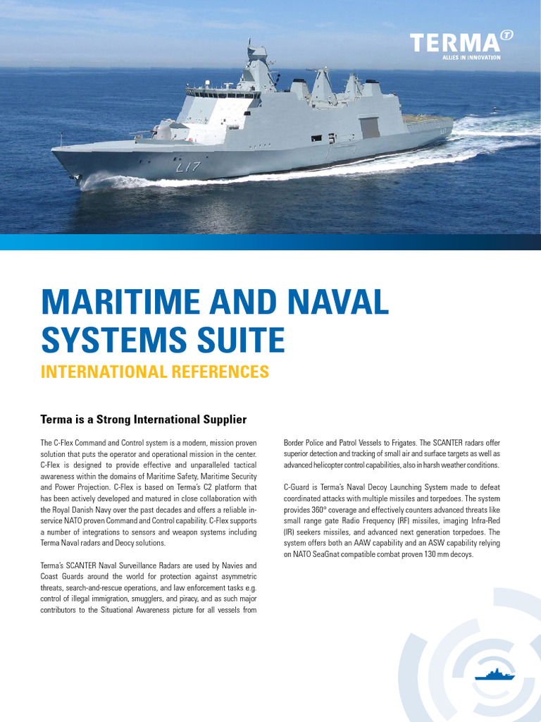 Terma Maritime Command Systems Overview | PDF | Frigate | Coast Guard