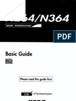 KORG N264, N364 Basic Guide Owners Manual