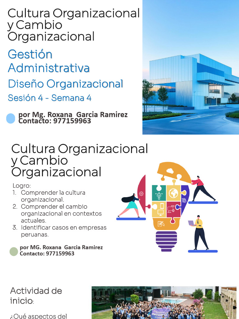 Cultura y Cambio Organizacional en Perú | PDF | Cultura organizacional ...