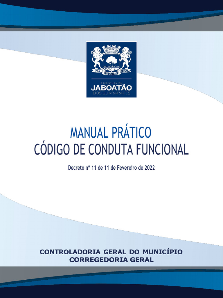 Manual do Código de Conduta Funcional | PDF | Administração pública ...