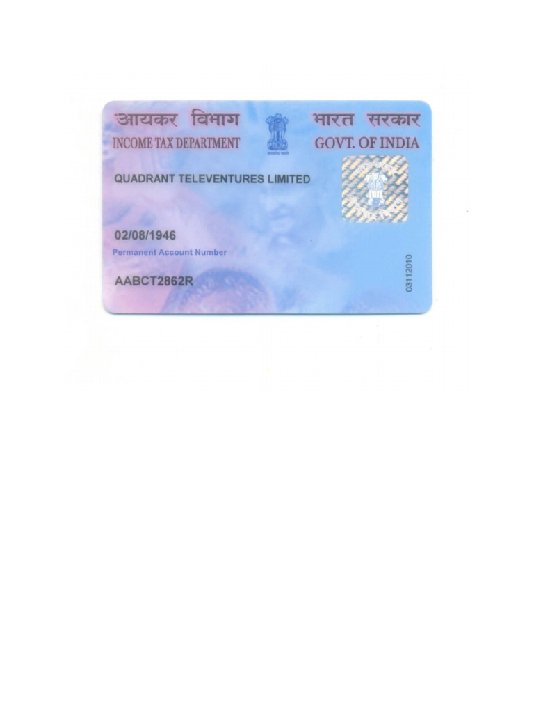 Pan Card | PDF