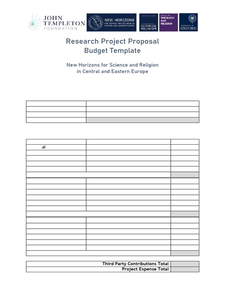 Cee Research Project Budget v2 | PDF