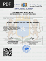 RDB Certificate of Enterprise Registration | PDF | Taxes | Value Added Tax