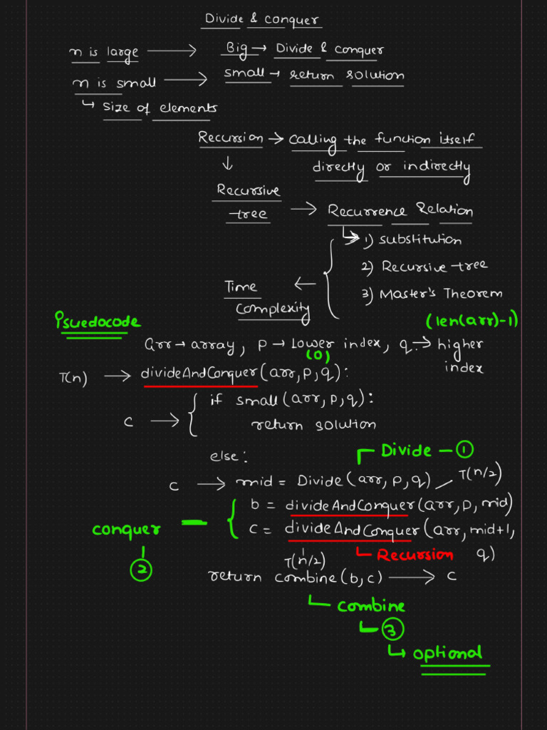 1 - Introduction To Divide and Conquer | PDF