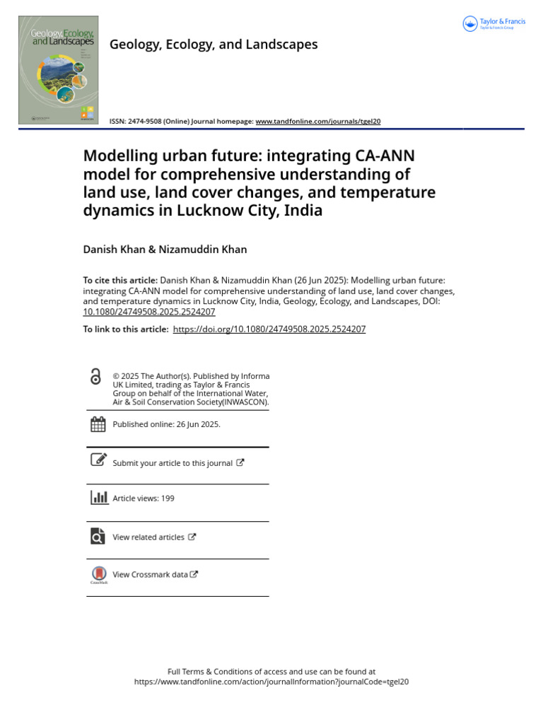 Urban Land Use and Temperature Dynamics in Lucknow | PDF | Receiver ...