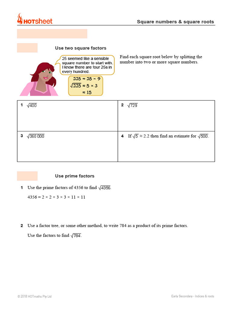 Factors and Square Roots | PDF