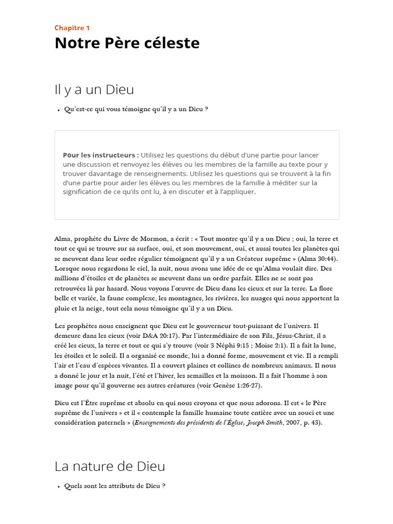 La nature de Dieu et notre connaissance | PDF | Dieu | Doctrines et ...