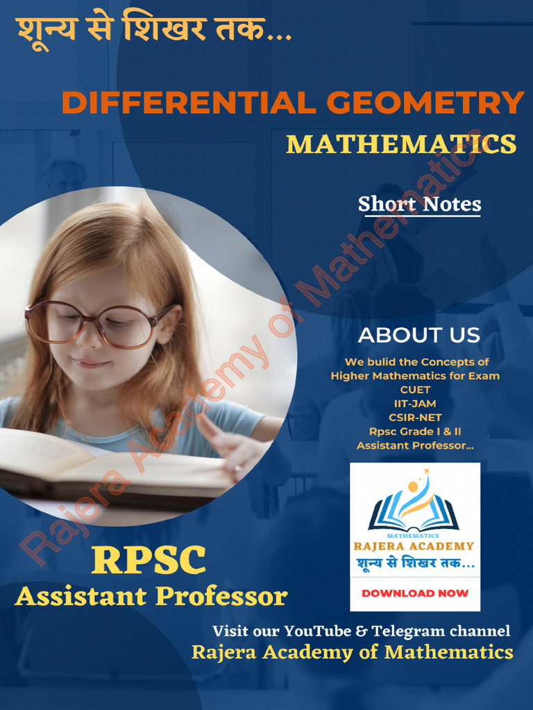 Differential Geometry Short Notes | PDF | Mathematics | Science