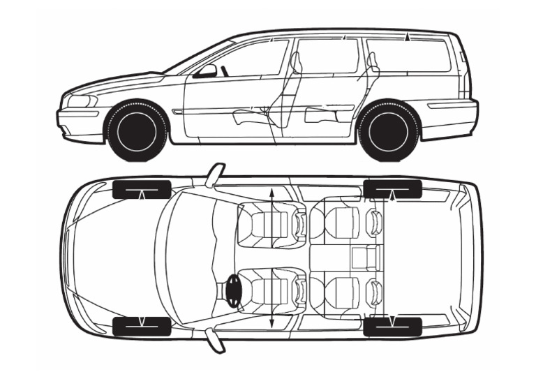 Volvo V 70 Blueprint | PDF
