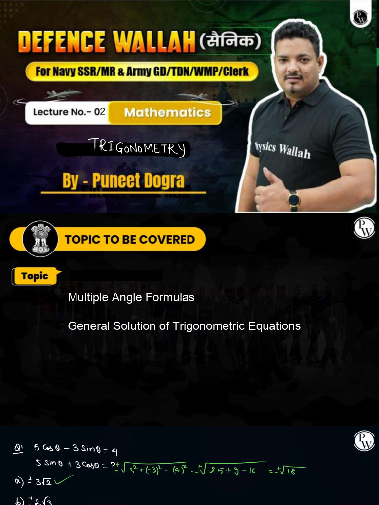 Trigonometry Lec 02 | PDF