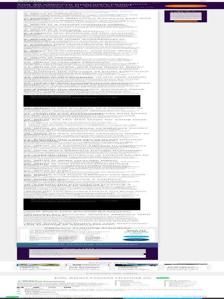 VMware Interview Questions 2024 Guide | PDF | Virtual Machine ...