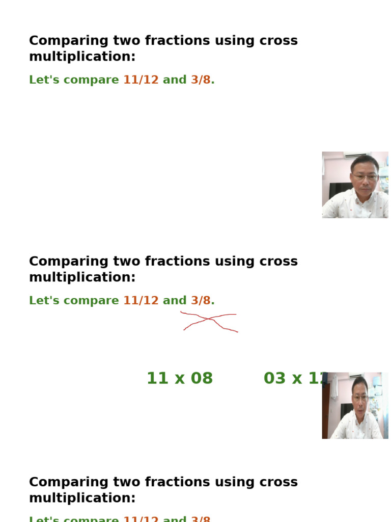 Cross Multiplication Present by Justin Autry. | PDF