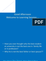 Good Afternoon Welcome To Learning Session