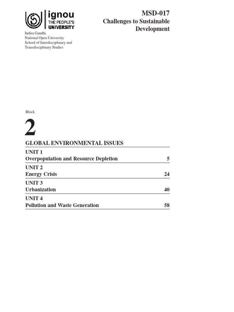 Global Environmental Challenges Overview | PDF | Carbon Footprint ...