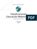 Planificacion Anual Matematica