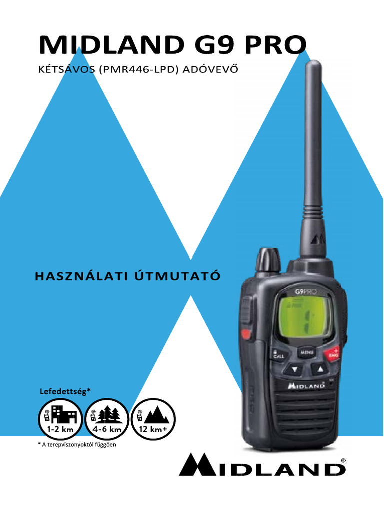 Midland G9 Pro Manual Hun PDF — free download