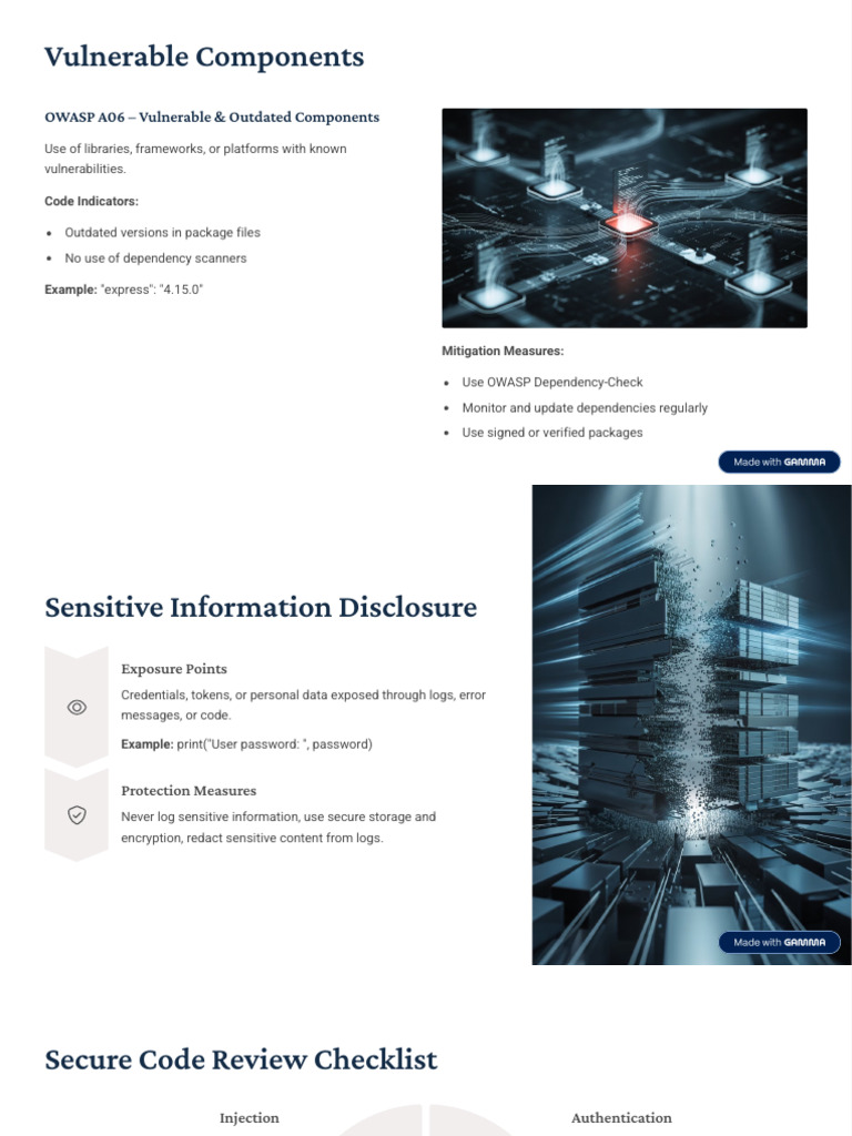 OWASP A06: Vulnerable Components Guide | PDF