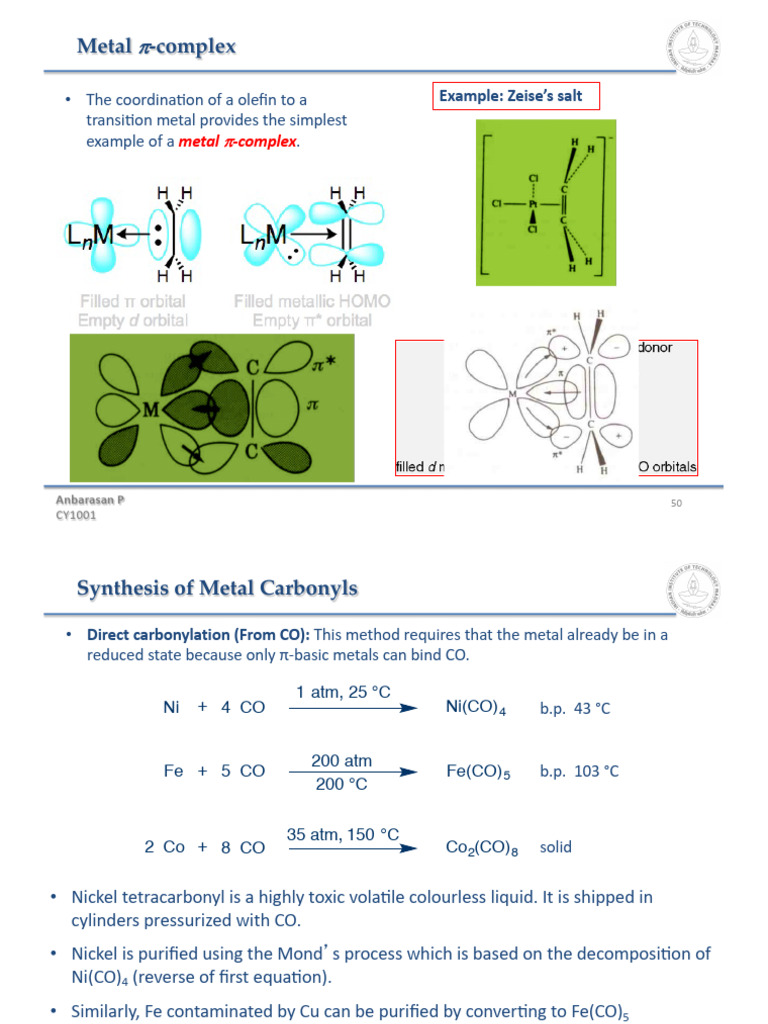 Inorganic Lectures - Anbarasan9 | PDF | Nickel | Iron