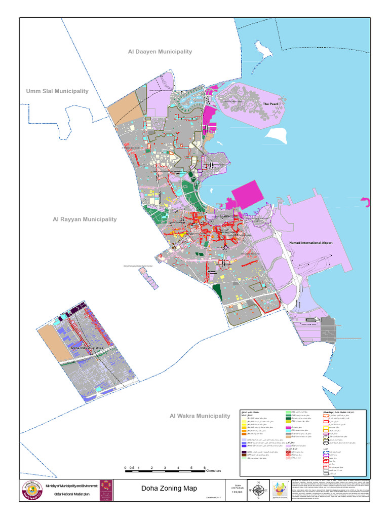 Doha Zoning Map Overview 2017 | PDF