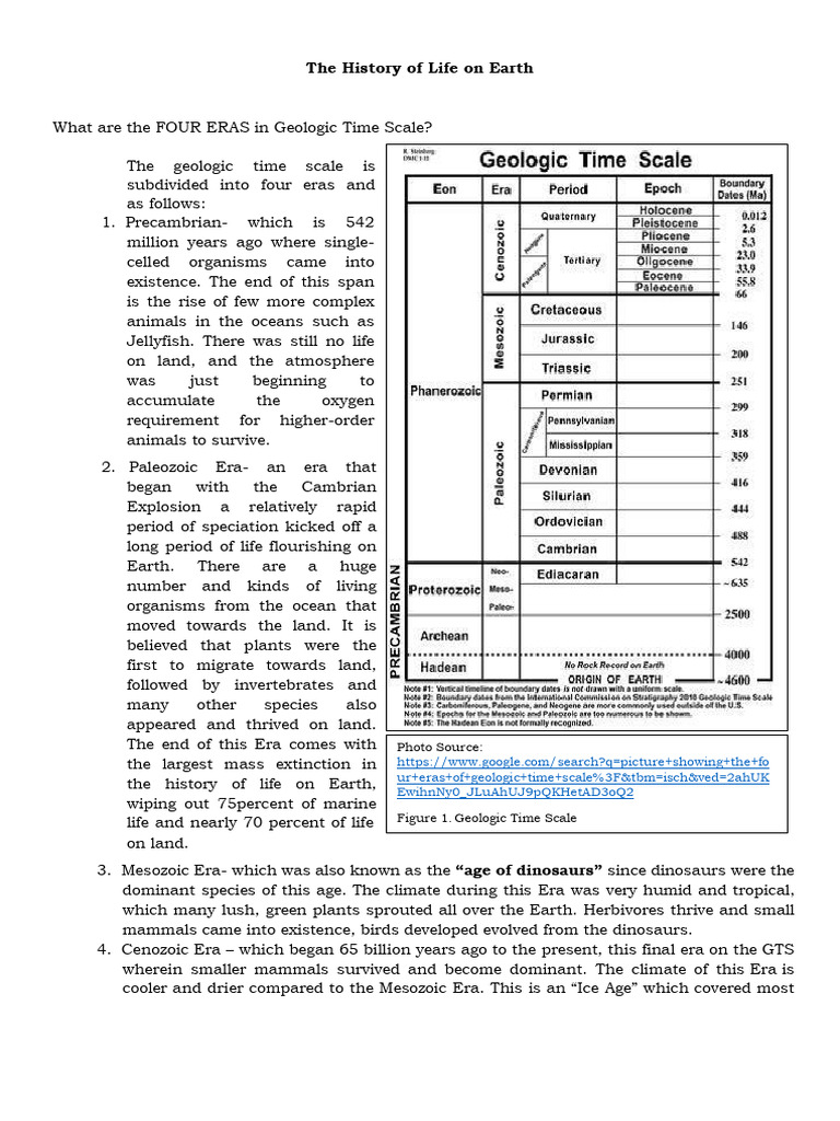 16 Nalang The History of Life On Earth Lecture | PDF | Earth Sciences