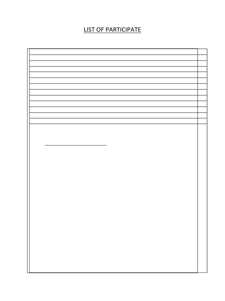 Participant Lists by Country | PDF