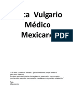 Vocabulario Médico Mexicano