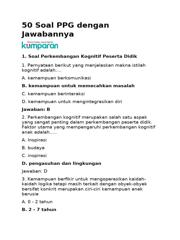 50 Soal Wawancara PPG 2026 dan Jawaban Calon Guru, Tips Lengkap