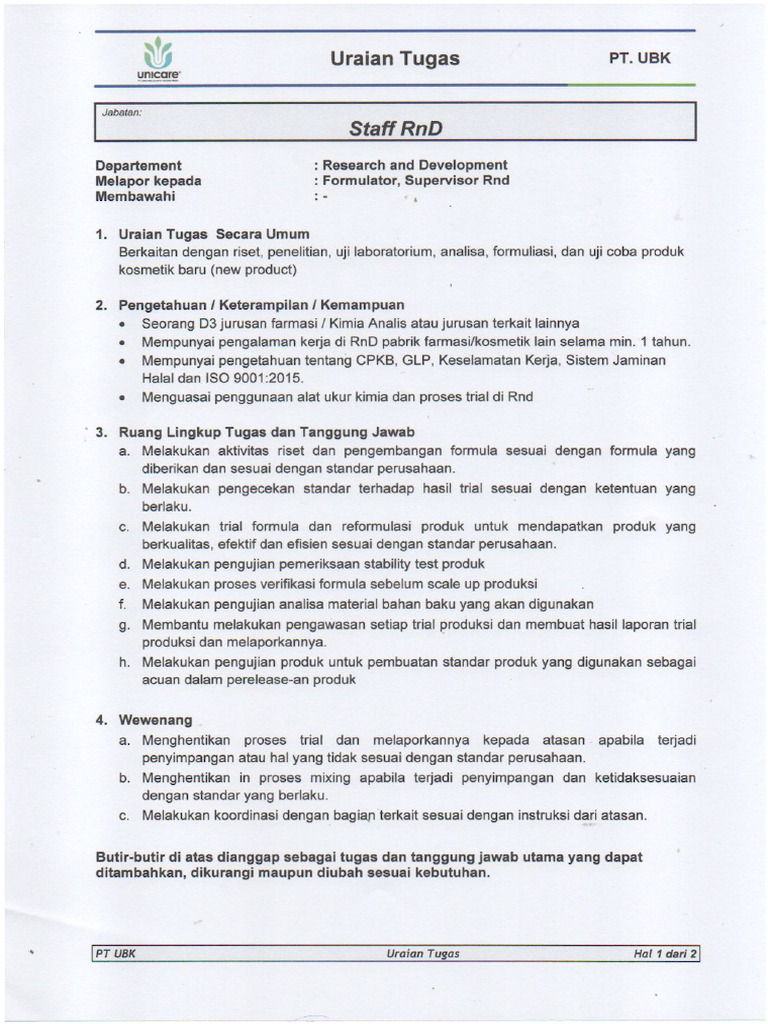 Staff RND | PDF