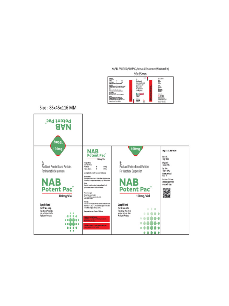 Paclitaxel Protein-Bound Injectable 100mg | PDF