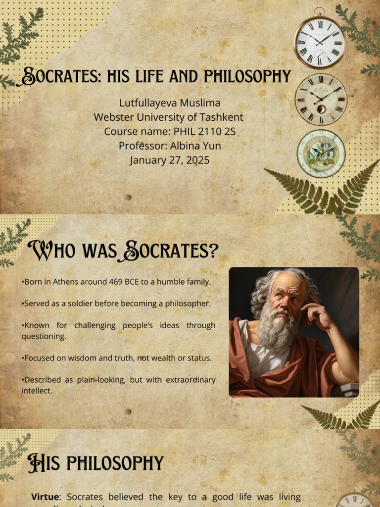 Socrates His Life and Philosophy PDF | PDF
