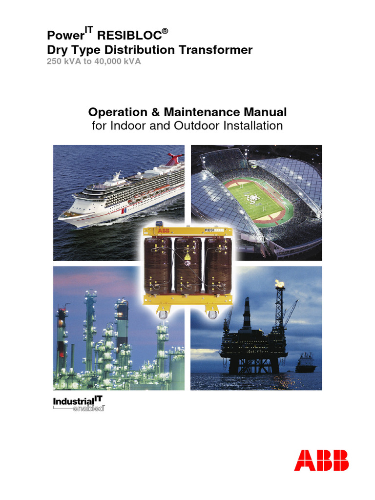 RESIBLOC Operation Manuals | PDF | Transformer | Relay