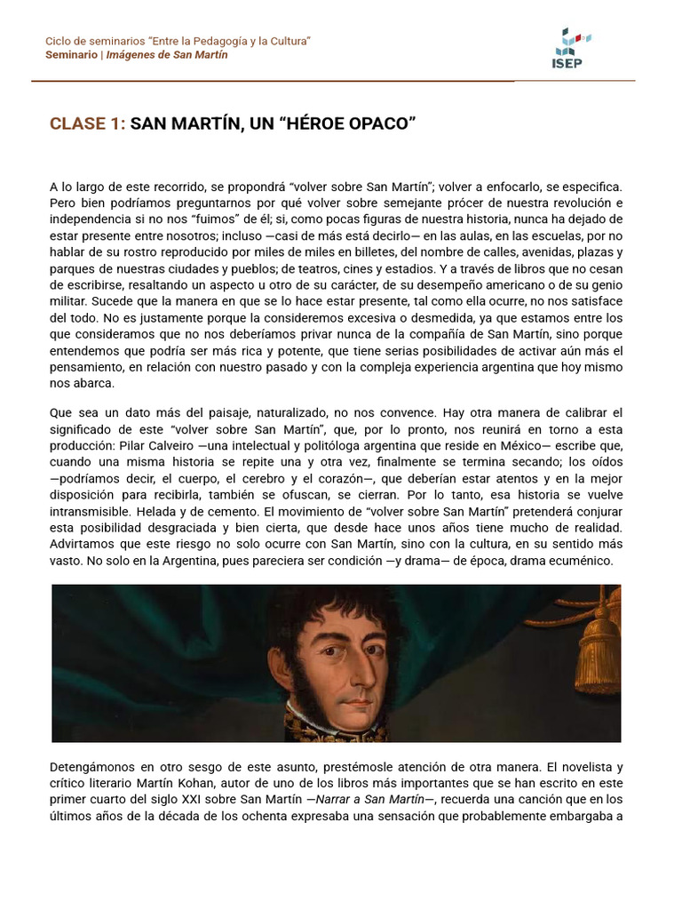 San Martín: Un Héroe Opaco en la Cultura | PDF | Perú | España