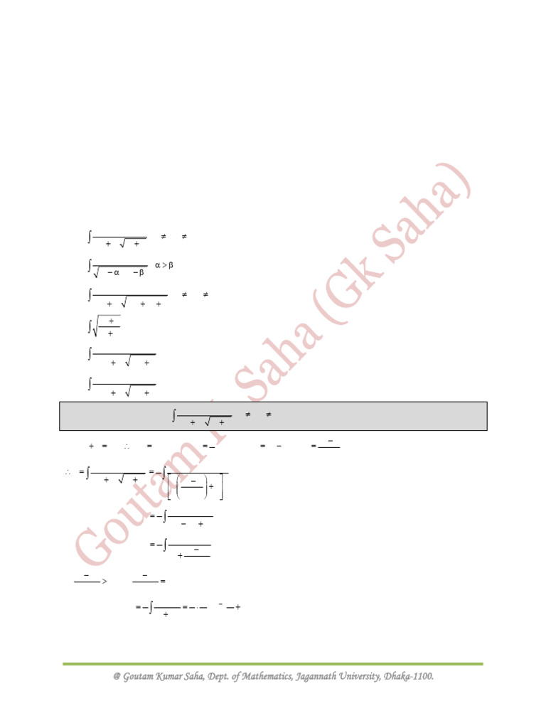 Special Types of Integration 2 | PDF | Mathematics | Mathematical Concepts