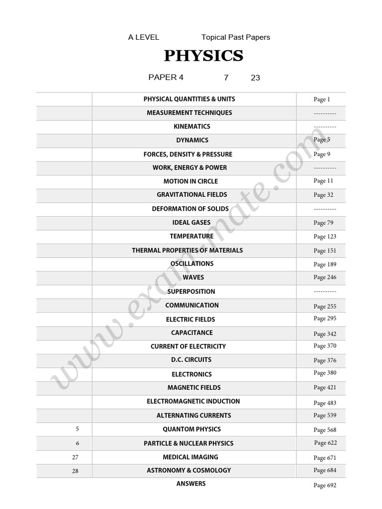 Physics 9702 p4 | PDF | Electric Current | Electricity