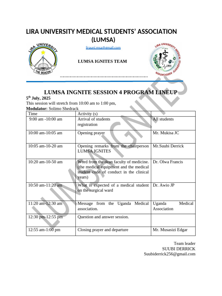 Session 4 Program Line Up Final | PDF