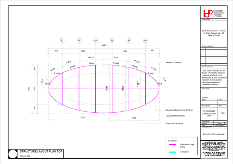 Structure Layout Plan Top | PDF