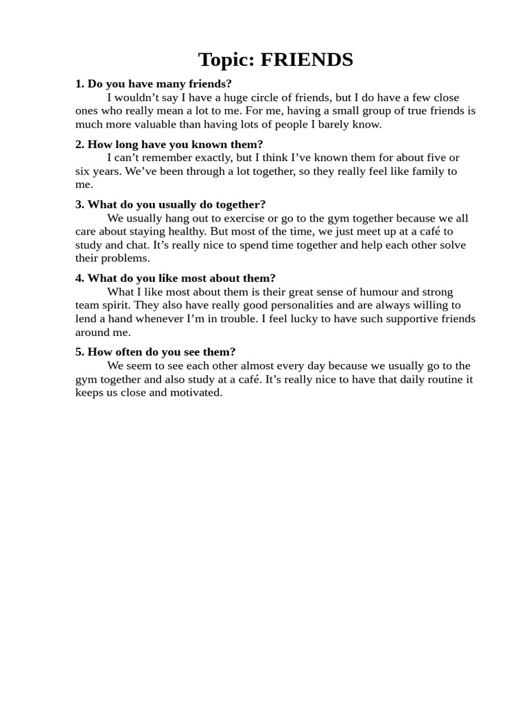 Friends | PDF