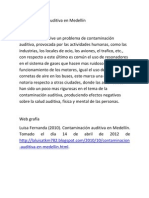 Contaminación auditiva en Medellín