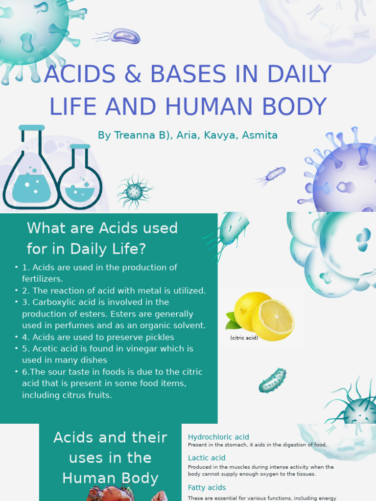 Acids and Bases: Daily Life Uses | PDF | Acid | Sodium