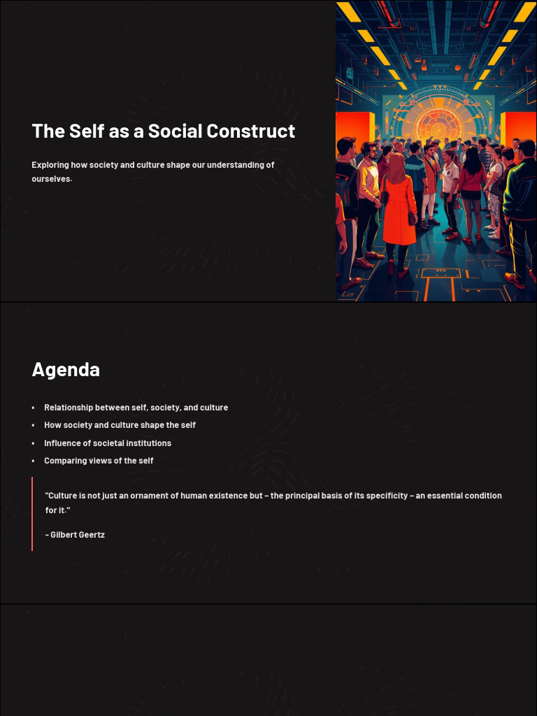 The Self Through Culture and Society | PDF | Anthropology | Society