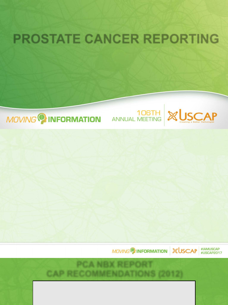 Prostate Cancer Reporting | PDF | Prostate Cancer | Prostate