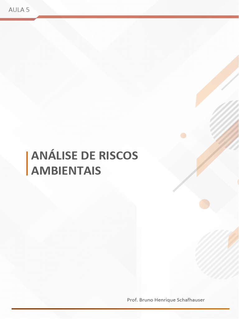Análise de Riscos Ambientais e Técnicas | PDF | Avaliação de risco