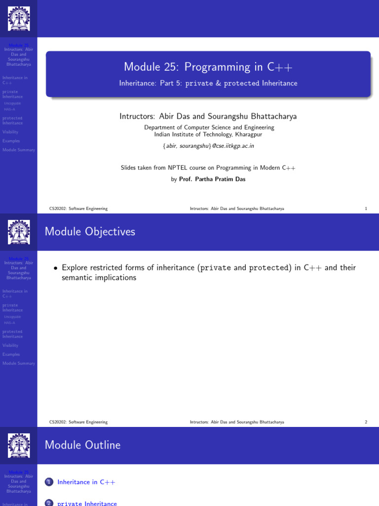 C++ Inheritance: Private & Protected | PDF | Inheritance (Object ...