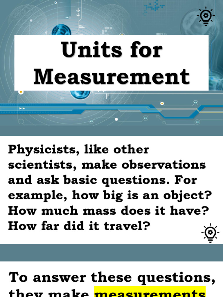 Understanding Measurement Units | PDF | International System Of Units ...