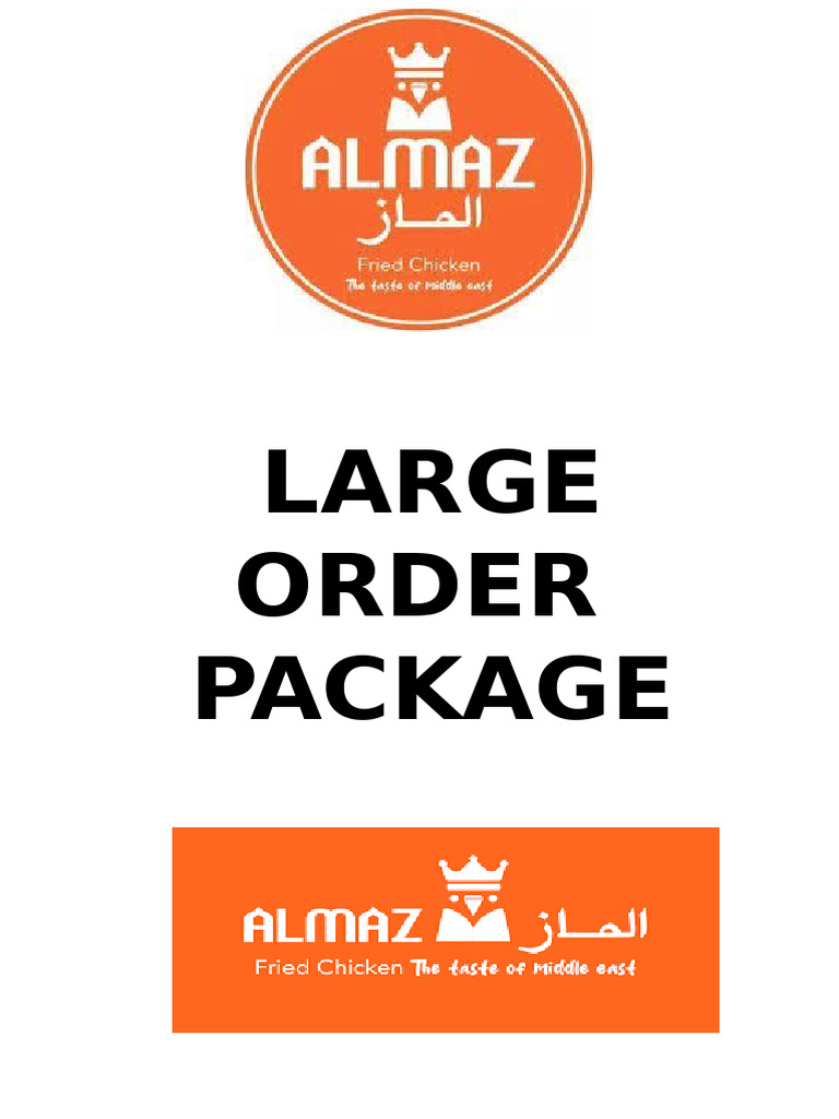 Paket Besar Almaz Fried Chicken | PDF